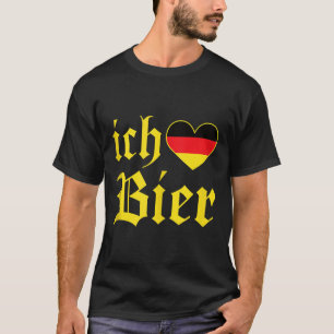 Ich Liebe Bier Grappig Duits Ik hou van bier Tankt T-shirt
