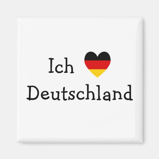 Ich liebe Deutschland Magneet (Voorkant)