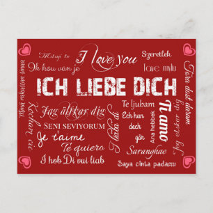 Ich liebe Dich! Briefkaart