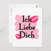 ich liebe dich briefkaart (Voorkant / Achterkant)