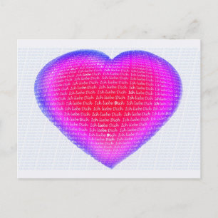 Ich liebe Dich Briefkaart