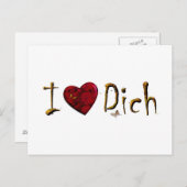 Ich Liebe Dich Briefkaart (Voorkant / Achterkant)