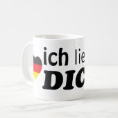 ICH LIEBE DICH GERMAN HEART FLAG KOFFIEMOK (Voorkant links)