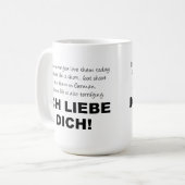 Ich Liebe Dich Je T'Aime Mug Drôle (Devant gauche)