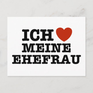 Ich Liebe Meine ehefrau Briefkaart