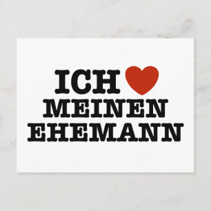 Ich Liebe Meinen Ehemann Briefkaart