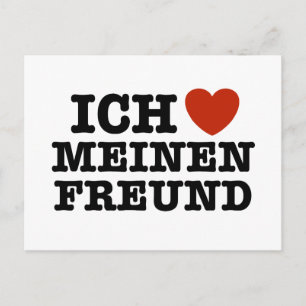 Ich Liebe Meinen Freund Briefkaart