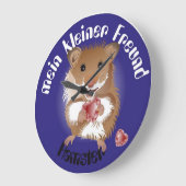 Ich liebe meinen kleinen Hamster Uhr Grote Klok (Hoek)