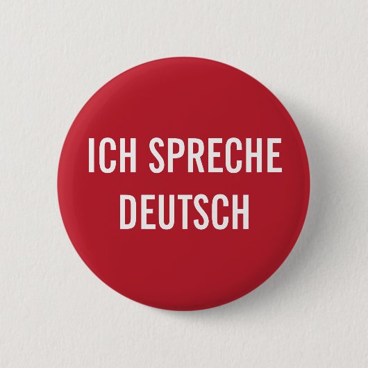 ICH SPRECHE DEUTSCH | IK SPREEK DUITS BUTTON (Voorkant)