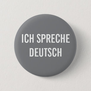 ICH SPRECHE DEUTSCH IK SPREEK DUITS BUTTON