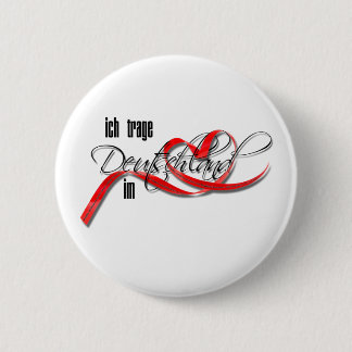 Ich trage Deutschland im Herzen Ronde Button 5,7 Cm
