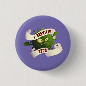 Ich überlebte 2020 ronde button 3,2 cm (Voorkant)