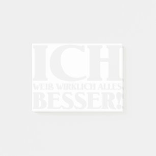 Ich weiß wirklich alles Besser! Notes post-it