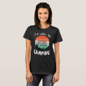 Ich würde lieber campen Wohnmobil Wald T-shirt (Voorkant volledig)