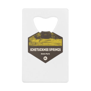 Ichetucknie Springs State Park Florida Kredietkaart Flessenopener