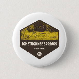 Ichetucknie Springs State Park Florida Ronde Button 5,7 Cm