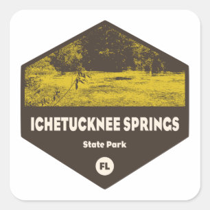 Ichetucknie Springs State Park Florida Vierkante Sticker