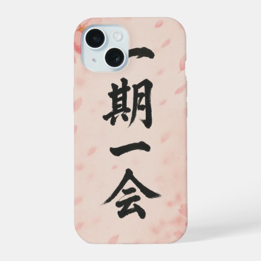 Ichigo Ichie Sakura Zen iPhone Case  iPhone 15 Hoesje (Achterkant)