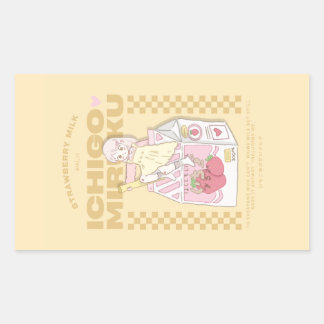 🍓✨Ichigo-melk ✨🍓 Rechthoekige Sticker