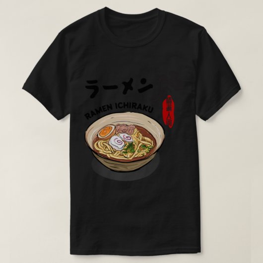 Ichiraku Ramen Yummy Ramen Noodles Winkelen Japans T-shirt (Design voorkant)