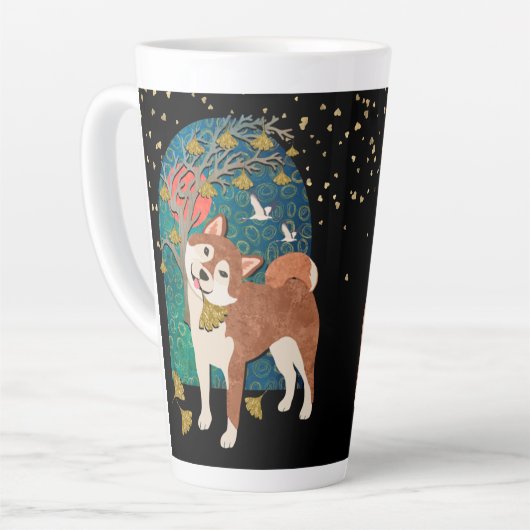 ICHO SHIBA omwikkelt ontwerp-mok Latte Mok (Linkerhoek)