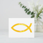Ichthus - Christelijk vissymbool Briefkaart (Staand voorkant)