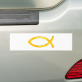 Ichthus - Christelijk vissymbool Bumpersticker (Op auto)