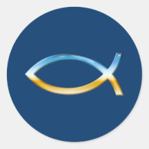 Ichthus - Christelijk visSymbool Sky & Ground