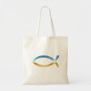 Ichthus - Christelijk visSymbool Sky & Ground Tote Bag