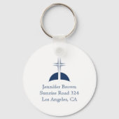 Ichthus - Christelijk vissymbool Sleutelhanger (Achterkant)