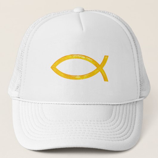 Ichthus - Christelijk vissymbool Trucker Pet (Voorkant)