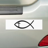 Ichthus Christelijke vis Bumpersticker (Op auto)