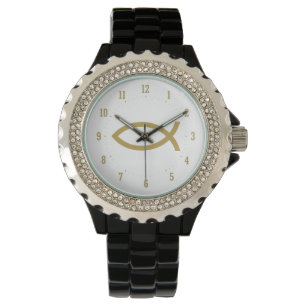 Ichthus - het Christelijke Symbool van Vissen - Horloge