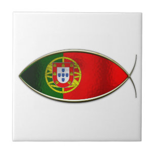 Ichthus - Portugese vlag Tegeltje