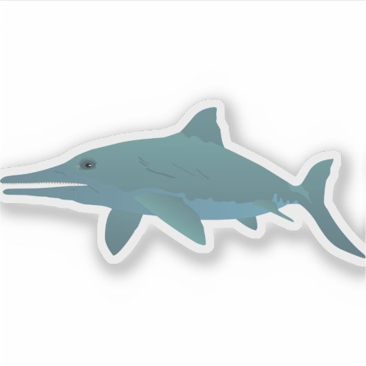 Ichthyosaur Dinosaur Sticker (Voorkant)