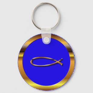 Ichthys Blue-Gold Sleutelhanger