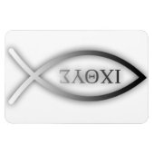 Ichthys - Christelijk - Jesus Fish Magneet (Horizontaal)