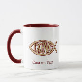 Ichthys Christelijk Symbool Mok (Links)