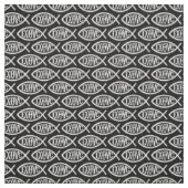 Ichthys Christelijk Symbool Patroon Stof (Swatch)