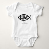 Ichthys Christelijk symbool Romper (Voorkant)