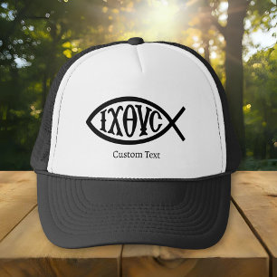Ichthys Christelijk symbool Trucker Pet