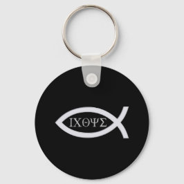 Ichthys | Christelijk vissymbool Sleutelhanger