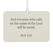 Ichthys Christian Symbol Luchtverfrisser (Achterkant)