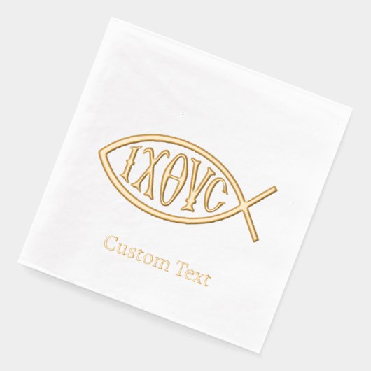 Ichthys Christian Symbol Pattern (Gauche)