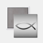 Ichthys Jesus Fish Christelijk Symbool Magneet (Voorkant / Achterkant)