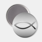 Ichthys Jesus Fish Christelijk Symbool Magneet (Voorkant / Achterkant)