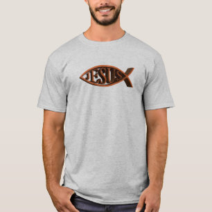 Ichthys Oak Christelijk Fish Symbol T-shirt