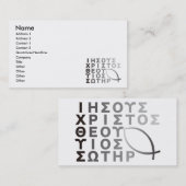 Ichthys Visitekaartje (Voorkant / Achterkant)