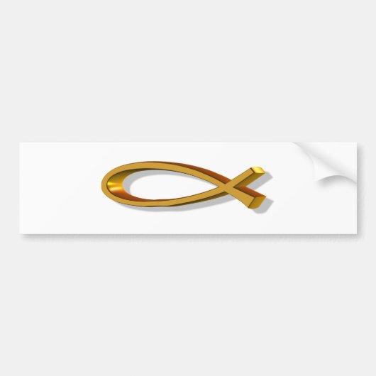 ICHTUS 3D BUMPERSTICKER (Voorkant)