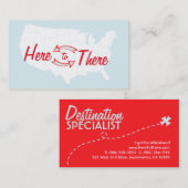 Ici à Là Cartes de visite (Devant / Derrière)